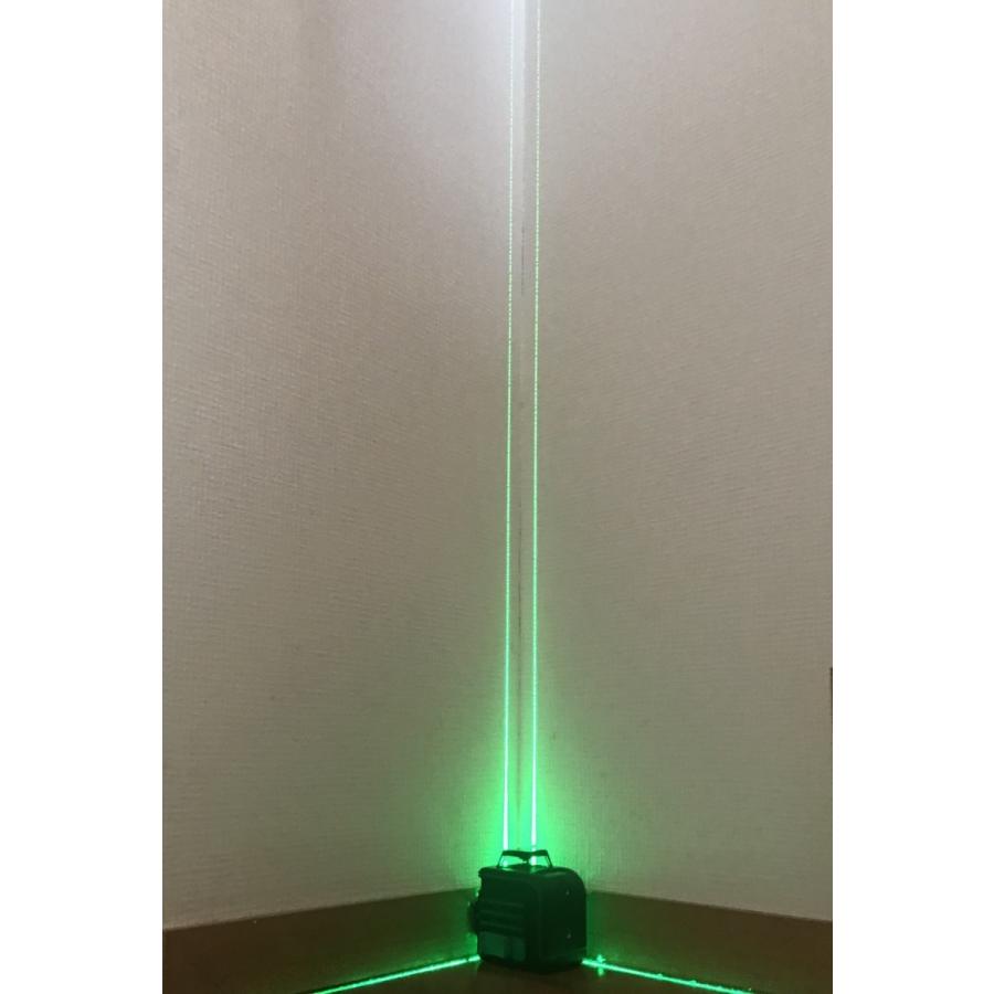 3％OFF グリーン レーザー墨出し器 円錐ミラーキューブ3ー360G
