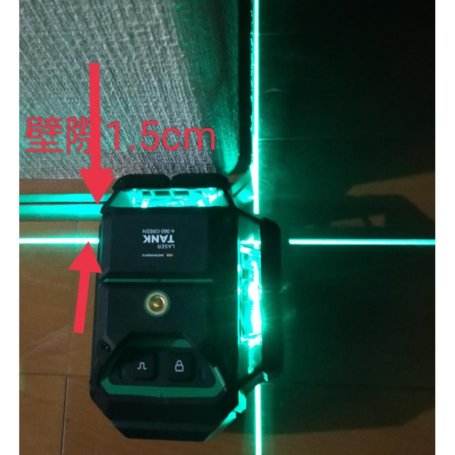 グリーン レーザー墨出し器 TANK(タンク）フルライン4ー360G アルティメット センターポール式三脚とマルチマウント付き 受光器（別売りLR60G or LM70)対応｜adajapan｜07