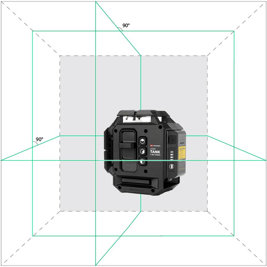 3％OFF グリーン レーザー墨出し器 TANK タンクフルライン3ー360G