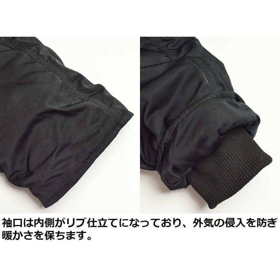 N-3B コート メンズ 撥水 中綿コート 中綿ジャケット ロング丈