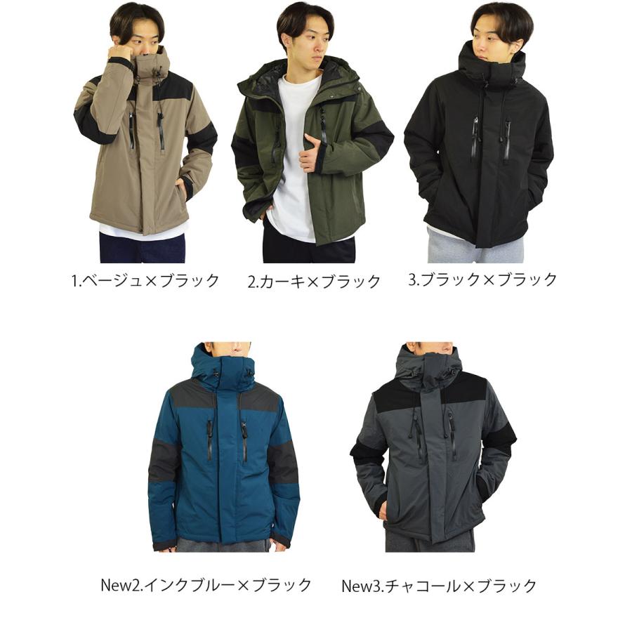バイカラー ファイバー ダウンジャケット メンズ 防寒ジャケット 防風加工 撥水加工 切替え 中綿 ジャケット 中綿ジャケット ボリュームネック ブルゾン 冬 暖 バイカラー ファイバー ダウンジャケット メンズ 防寒ジャケット 防風加工 撥水加工 切替え 中綿 ジャケット 中綿ジャケット ボリュームネック ブルゾン 冬 暖