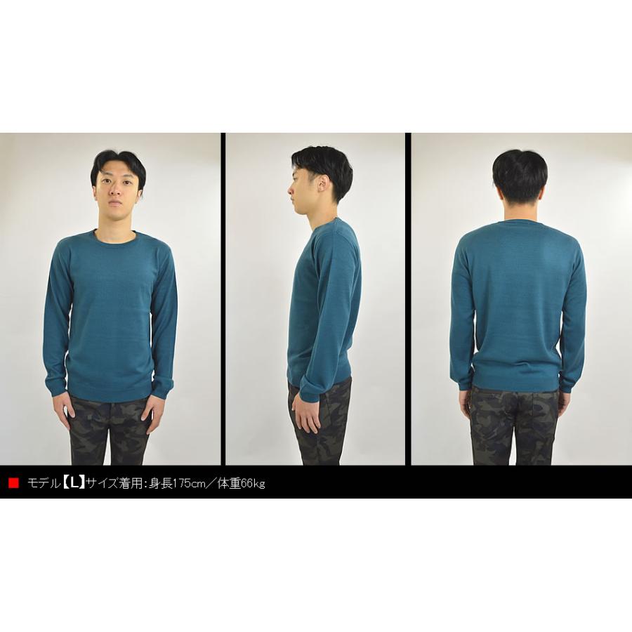 洗える カシミアタッチ ニットセーター 暖かい 保温 ハイゲージニット