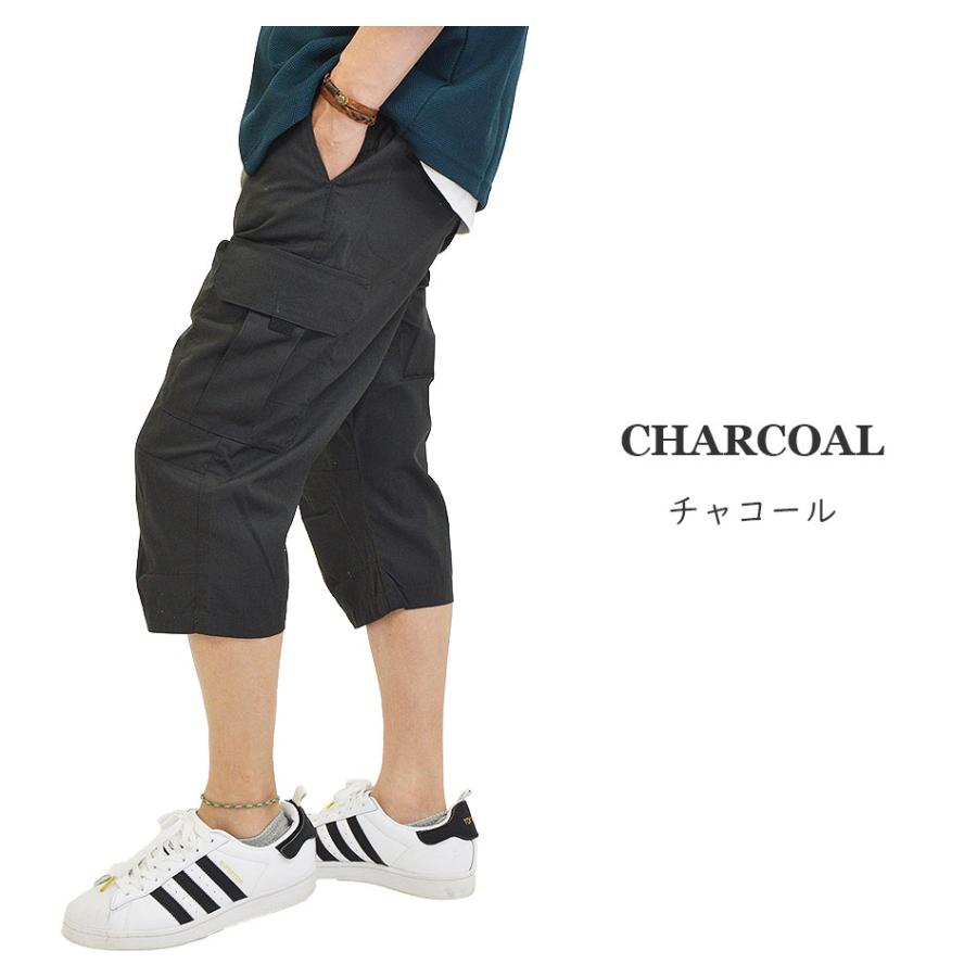 カーゴパンツ メンズ 七分丈パンツ クロップドパンツ ミリタリーパンツ