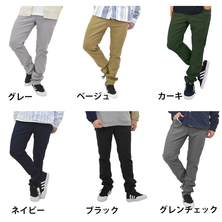 ストレッチパンツ メンズ チノパン 伸びる ズボン スキニーパンツ