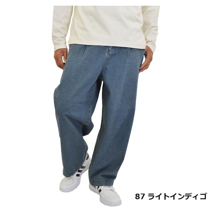 デニム ワイドパンツ メンズ ワイドデニム バギーパンツ ゆったり