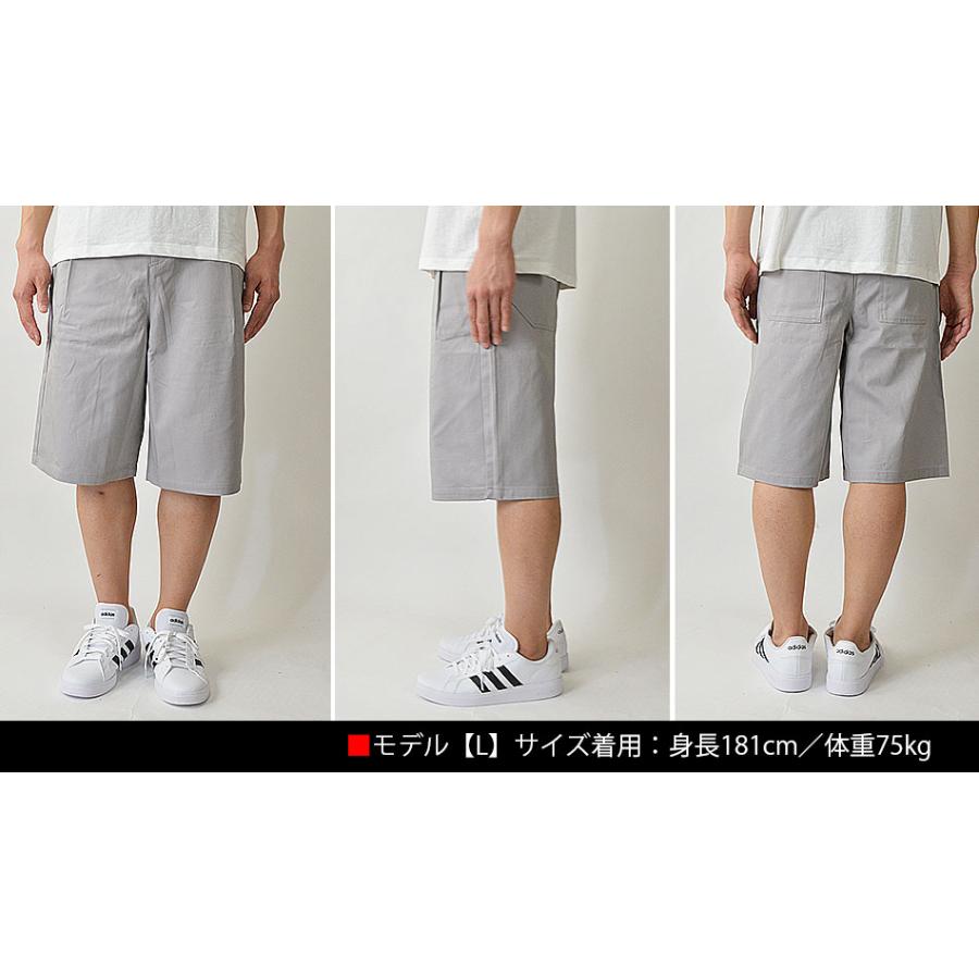 バミューダパンツ 膝下 ハーフパンツ メンズ ルーズパンツ ショート