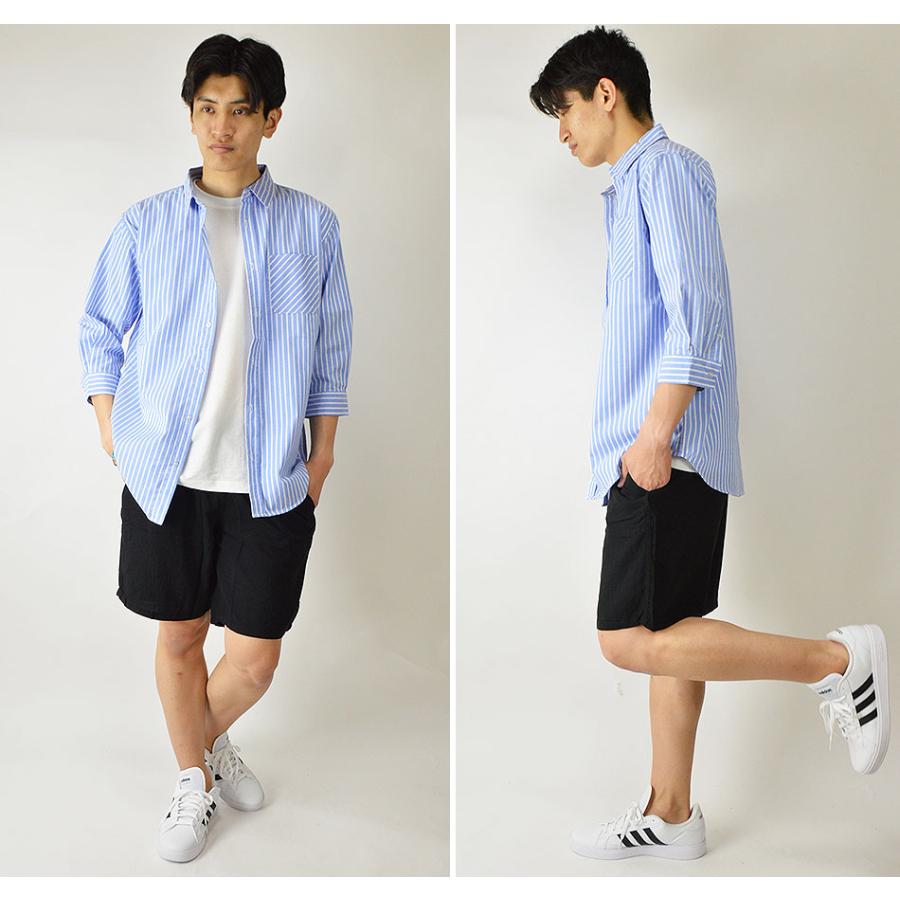 冷感 ハーフパンツ クロップドパンツ メンズ ショートパンツ 7分丈