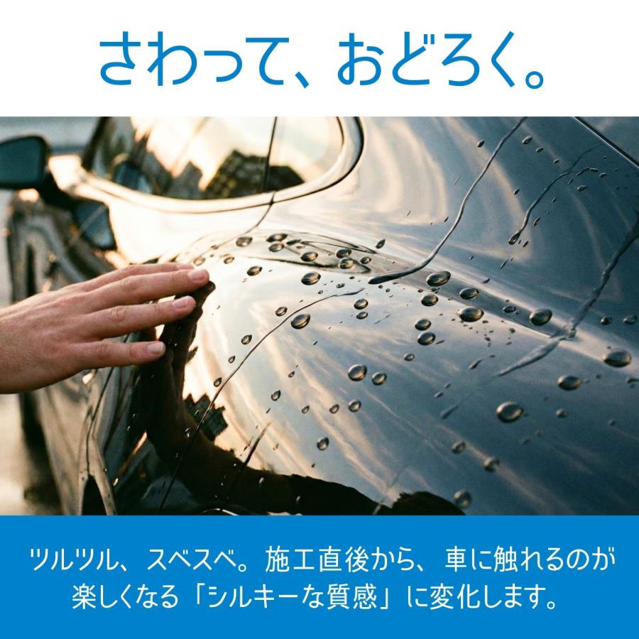 フッ素コーティング剤 AGF 超撥水 艶出し 防汚 車 ボディ ガラス ホイール スマホ 全塗装色対応 高濃度フッ素 簡単施工 アダマスオクタ (100ml) | Adamas octa | 03