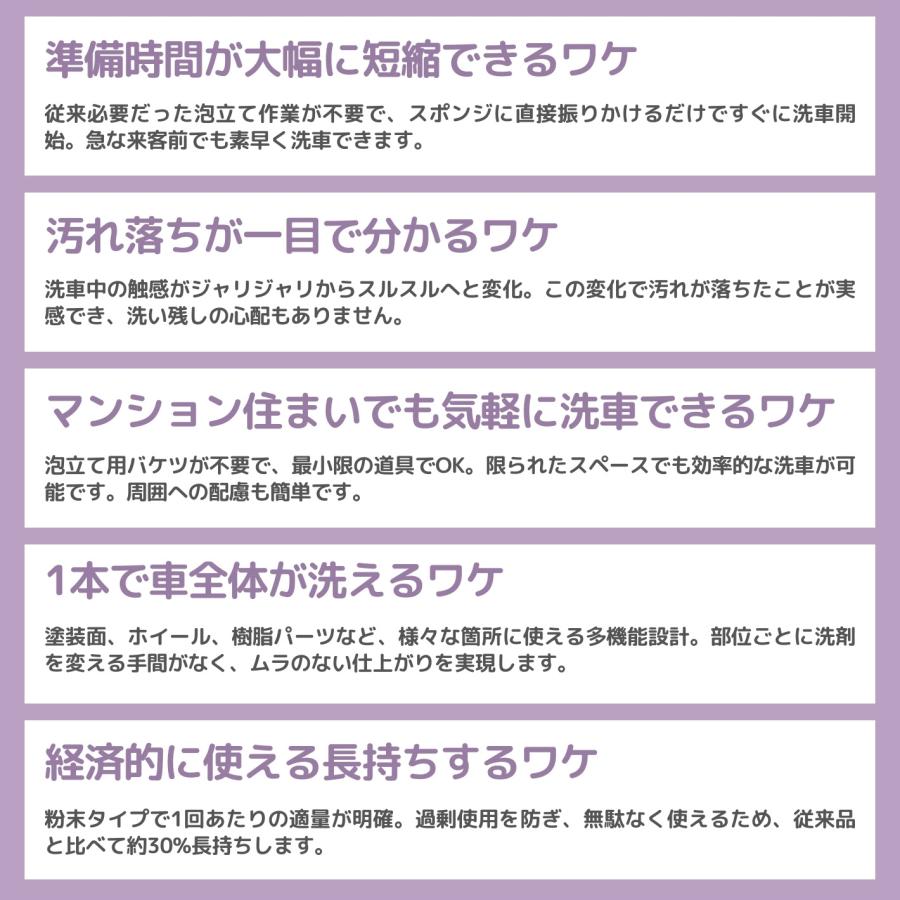 CPW 60g  泡切れ無し 新感覚の粉末カーシャンプー |  | 08