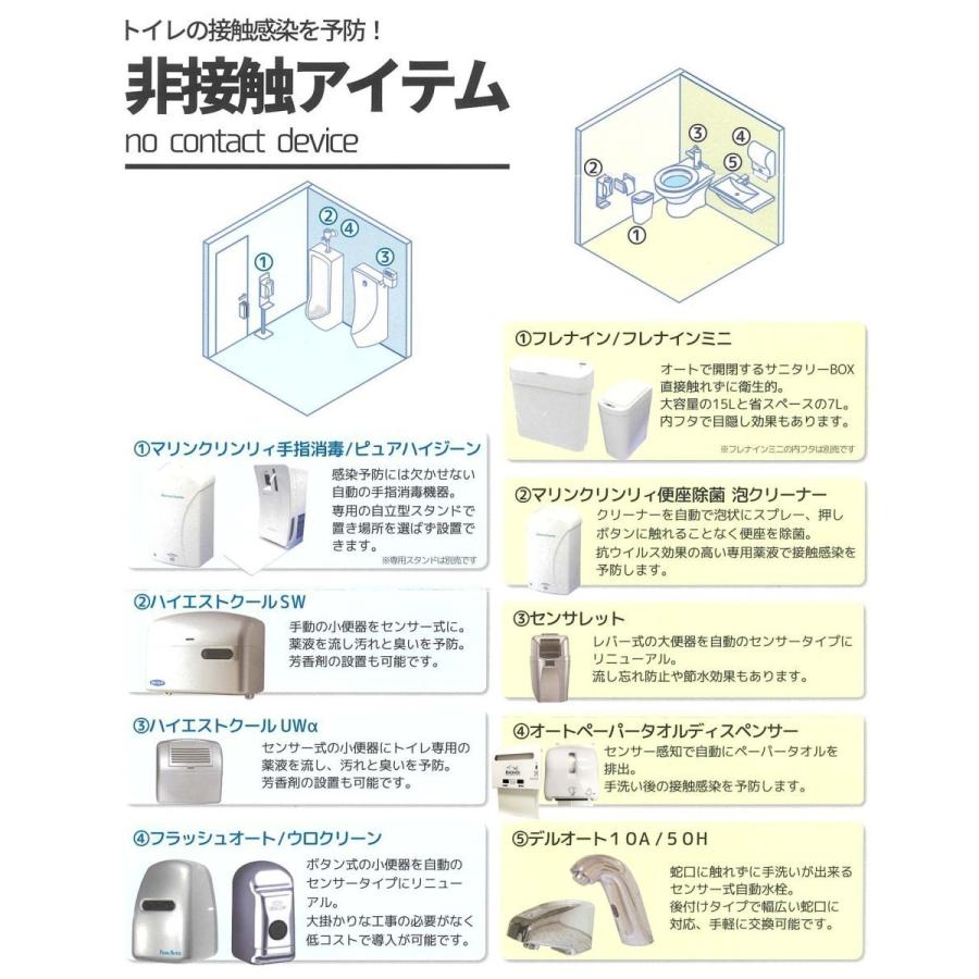 SENSORRET (センサレット) トイレ ノータッチ 自動洗浄 節水 システム 取り付け簡単 大便器 オート洗浄 電池式 コンパクト タッチレス｜adblue-station｜08