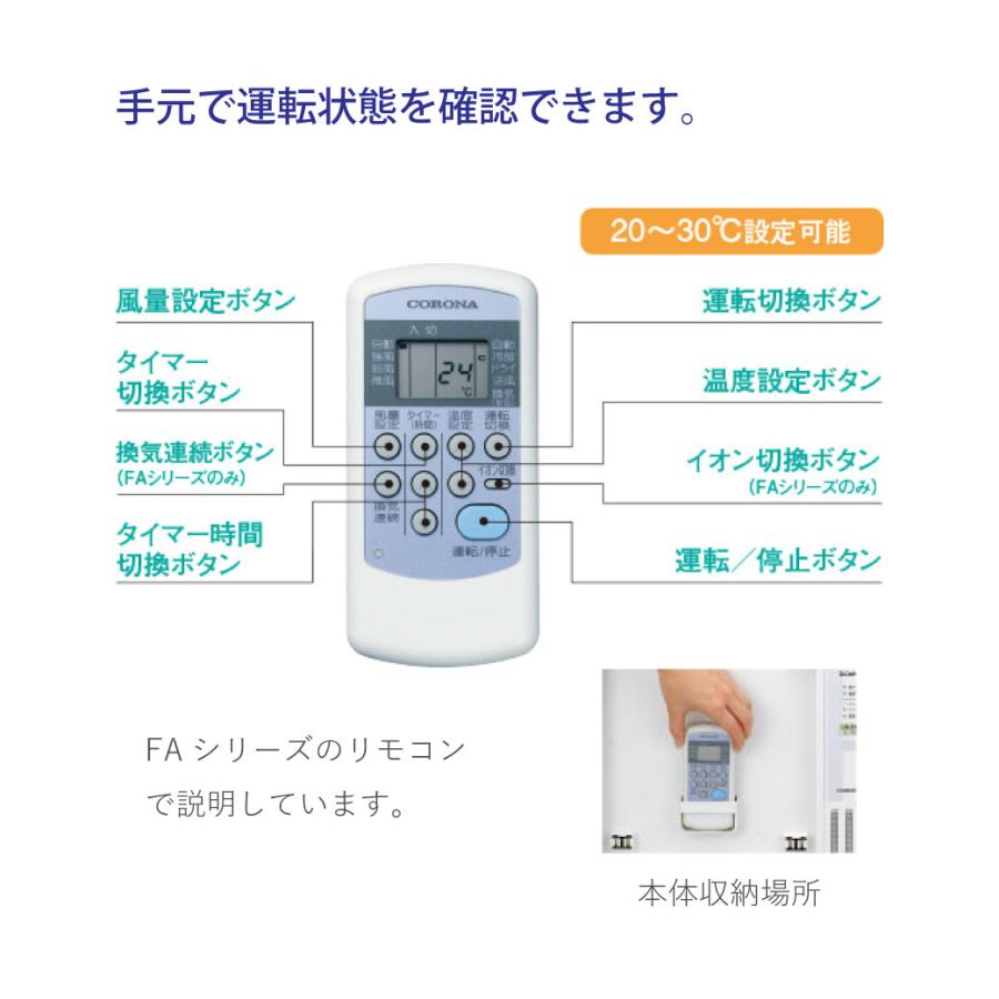 コロナ 窓用エアコン 冷房専用 4-7畳 シェルホワイト CW-1625R