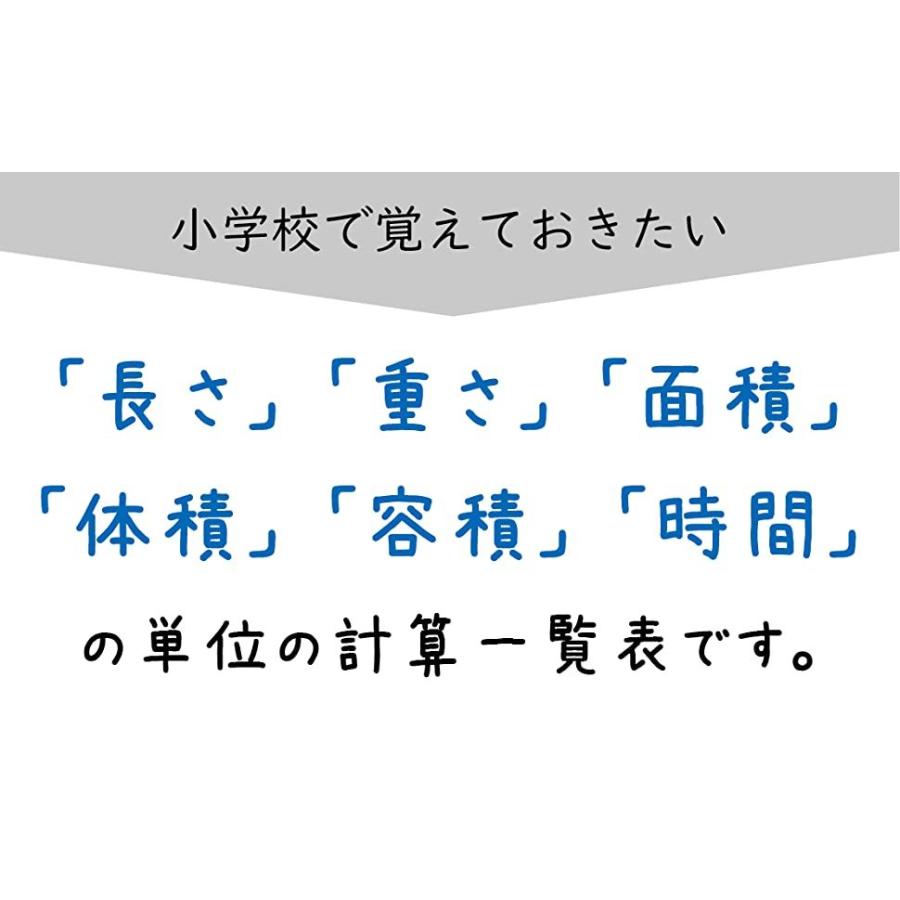 お風呂ポスター 単位の計算表 算数 A２ 60 42cm 見やすくてわかりやすい 日本製 防水 単位の計算 ノートライフ Posuta Tani アドプラス 通販 Yahoo ショッピング