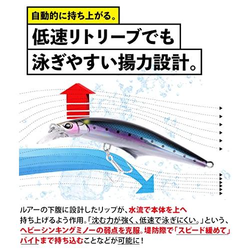 Contyu 青物ルアー セット ミノー ヒラメ シーバス 4個 120mm 45g ヘビーシンキング 貫通ワイヤー (120mm/45g, カラーA(4個セット))｜add-shoping｜03