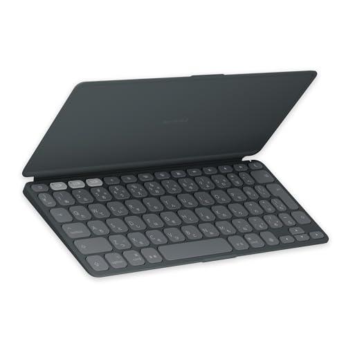 ロジクール KEYS TO GO 2 for iPad ワイヤレス キーボード iK1043GRA 薄型 軽量 222g Bluetooth ワイヤレスキーボード 無線 Easy-Switch 日本語配列