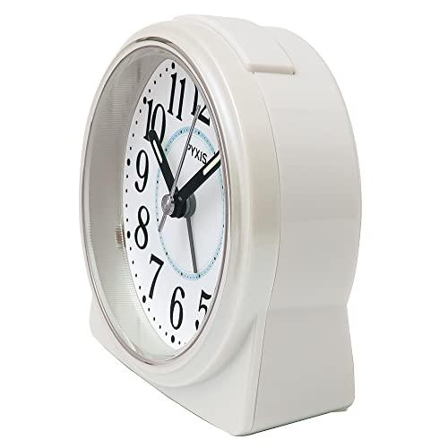 セイコークロックSeiko Clock 目覚まし時計 置き時計 アナログ 白パール 89×86×47mm PYXIS ピクシス NR451W｜add-shoping｜03