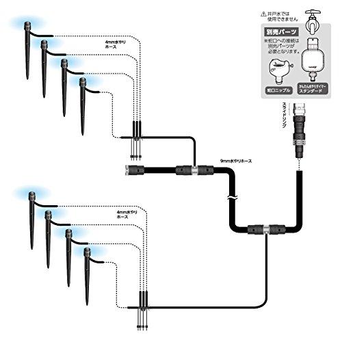 タカギtakagi 自動水やり 水やりスターターキット鉢植え・プランター用 スプリンクラーで水をまく GKK102｜add-shoping｜04