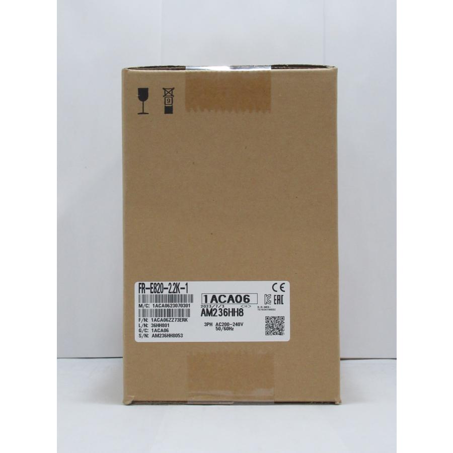 【新品】三菱 インバータ FR-E820-2.2K-1 三菱電機 FR-E820-2.2K-1 三相200v 適用モータ容量:2.2kw 標準
