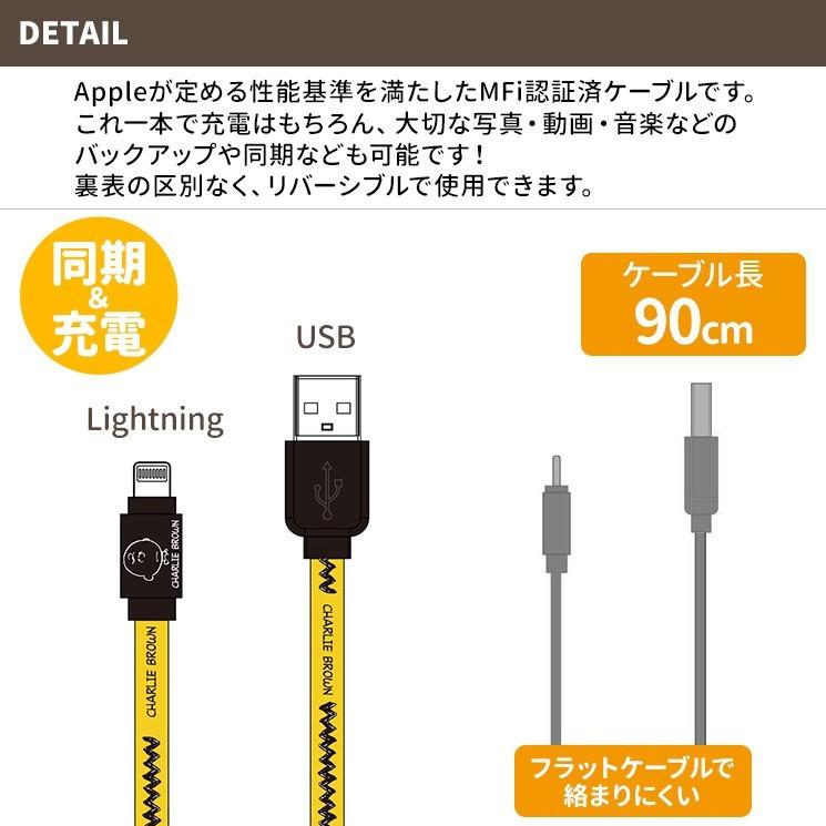 Mfi認証 スヌーピー Lightningケーブル 約90cm Iphone Ipad Ipod ピーナッツ 充電 通信 同期 かわいい キャラクター グッズ Stw 105a Sng 223 Add Five 通販 Yahoo ショッピング