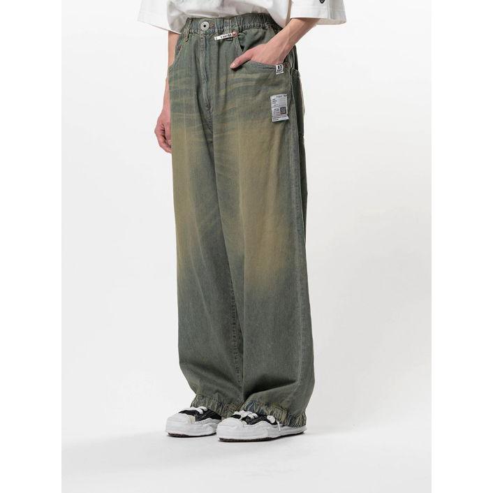 メゾン ミハラヤスヒロ / Maison MIHARA YASUHIRO ライトデニム ワイドパンツ - Light Denim Wide Pants - LIGHT BLUEの画像