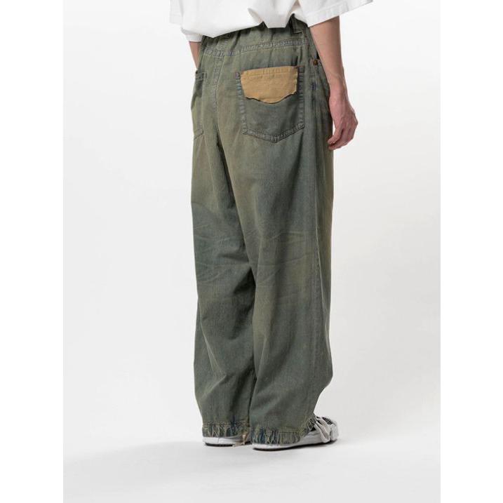 メゾン ミハラヤスヒロ / Maison MIHARA YASUHIRO ライトデニム ワイドパンツ - Light Denim Wide Pants - LIGHT BLUEの画像