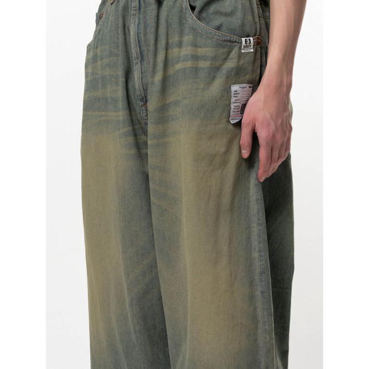 メゾン ミハラヤスヒロ / Maison MIHARA YASUHIRO ライトデニム ワイドパンツ - Light Denim Wide Pants - LIGHT BLUEの画像