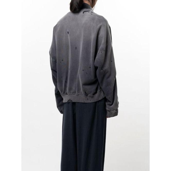 メゾン ミハラヤスヒロ / Maison MIHARA YASUHIRO コンバインド スウェットシャツ - COMBINED SH×SWT (BLACK×GREY)の画像