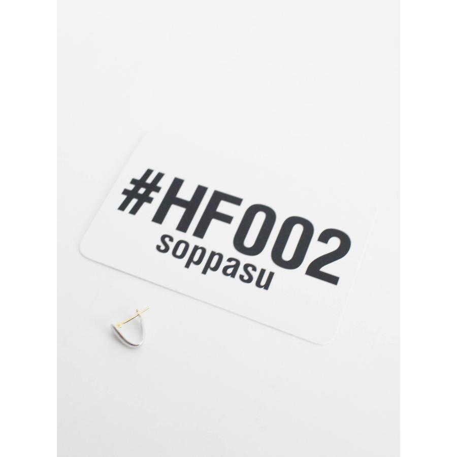 キャリアリング / CAREERING 【片耳用】藤原ヒロシ コラボ ピアス HF 002 シルバー メンズ レディース - 18K素材使用・金属アレルギー対応の画像
