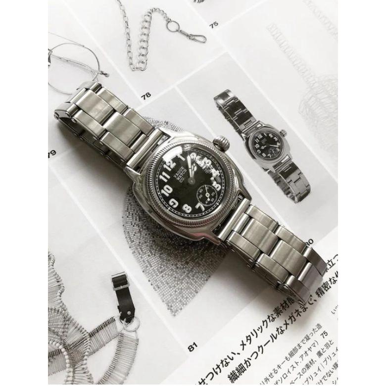 ヴァーグウォッチカンパニー / VAGUE WATCH CO. Coussin - Aged Black - クオーツ式腕時計