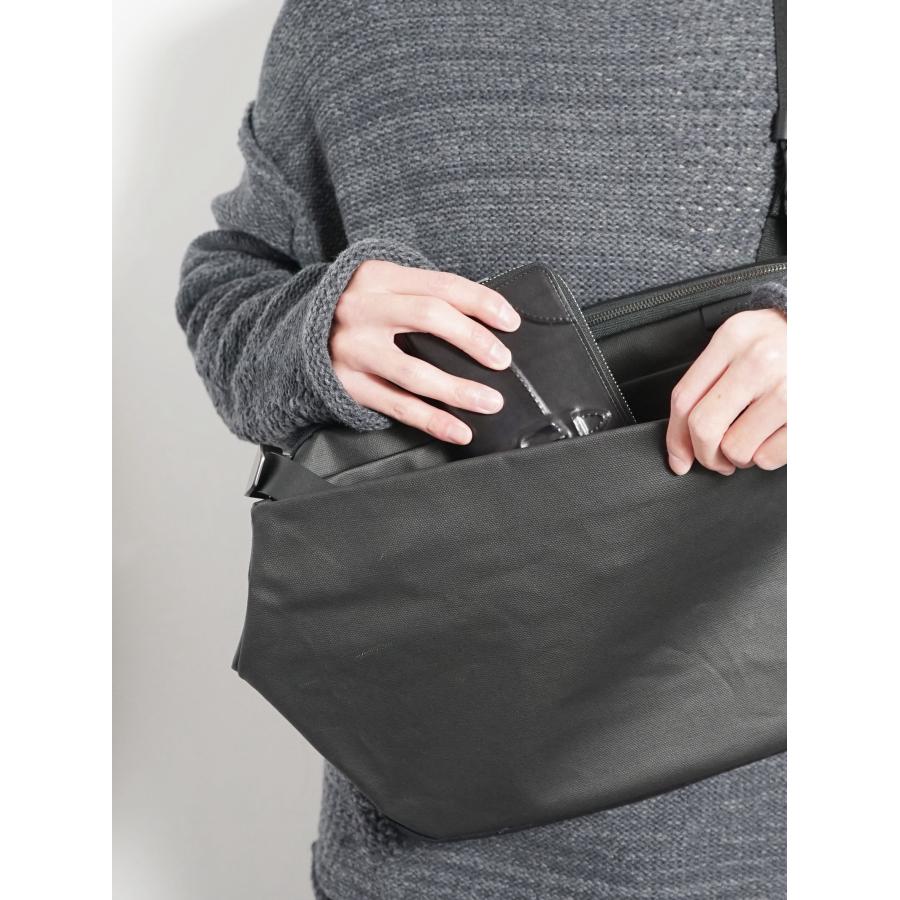 コートエシエル / cote&ciel RISS - Coated Canvas Black 13 NEW - メッセンジャー / ボディ バッグの画像