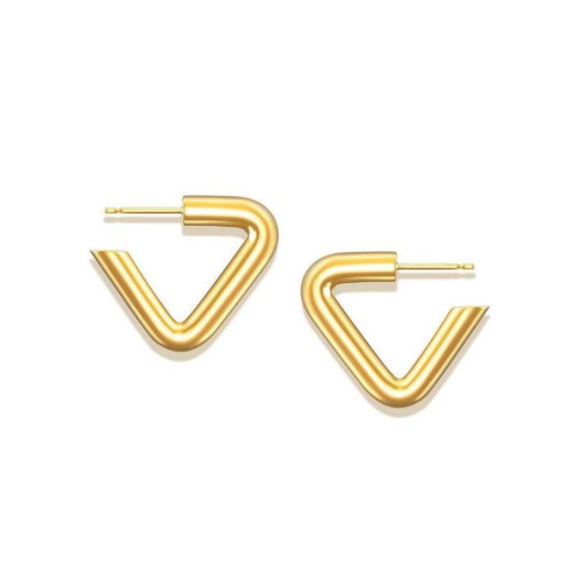 キャリアリング / CAREERING 【優里さん着用】 両耳用 TRIANGLE 701 (YW)  トライアングル ピアス シルバー925 /18Kポスト