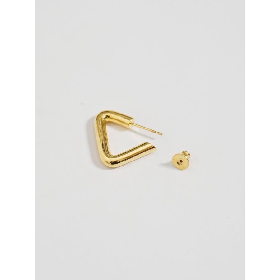 キャリアリング / CAREERING 【両耳用】 TRIANGLE 301 YELLOW - トライアングル ピアス シルバー925 /18Kポストの画像