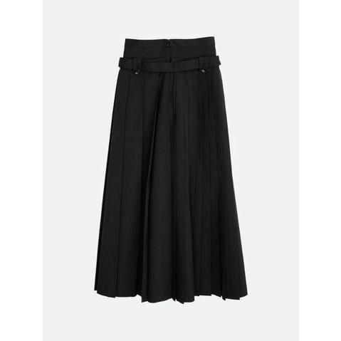 ナウンレス / NOUNLESS ダブル ロウ ウエストパンツ - DOUBLE LOW WAIST SKIRT - NOIR｜addict-online｜05