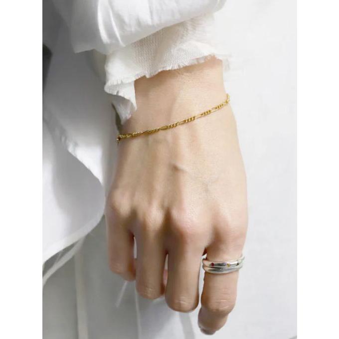 TEN. テン / TEN. フィガロチェーンブレスレット GD ゴールド シンプル
