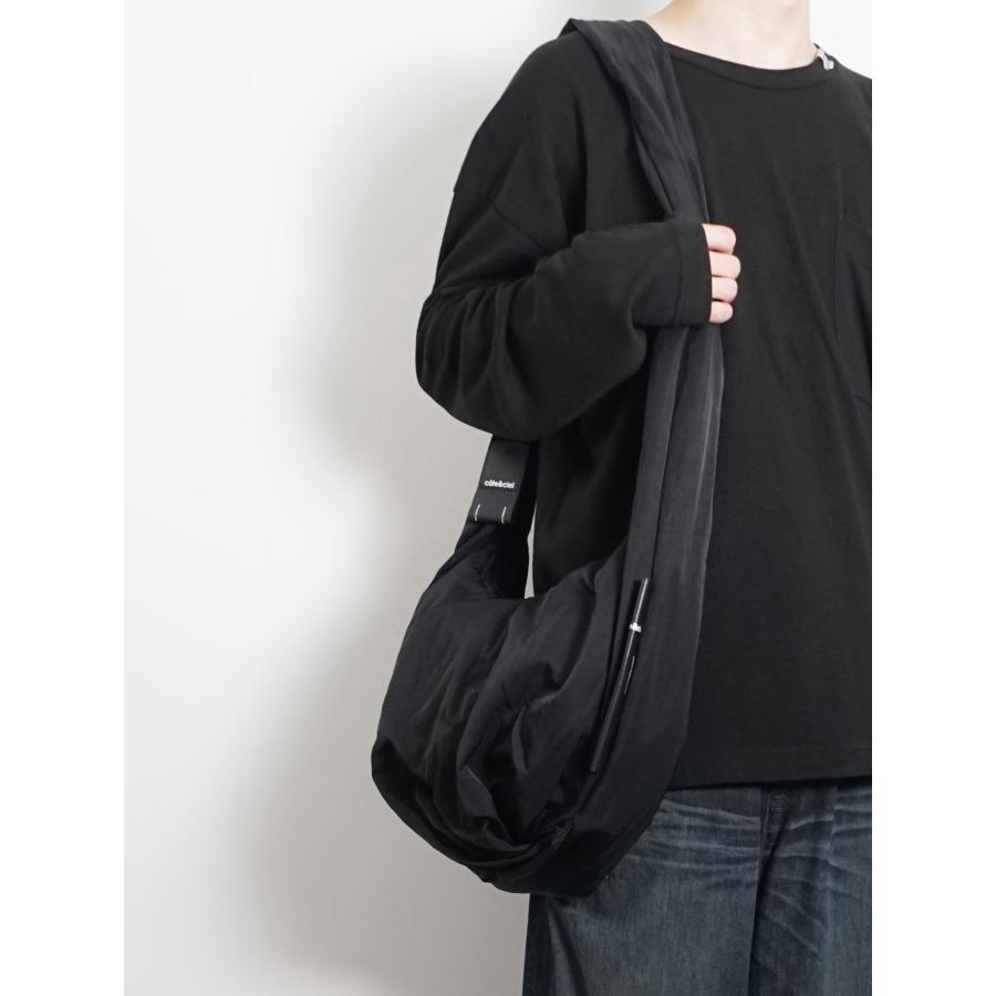 コートエシエル / cote&ciel Hyco Small Smooth Black  - ハイコ スムース ブラック ショルダーバッグ 斜め掛けの画像
