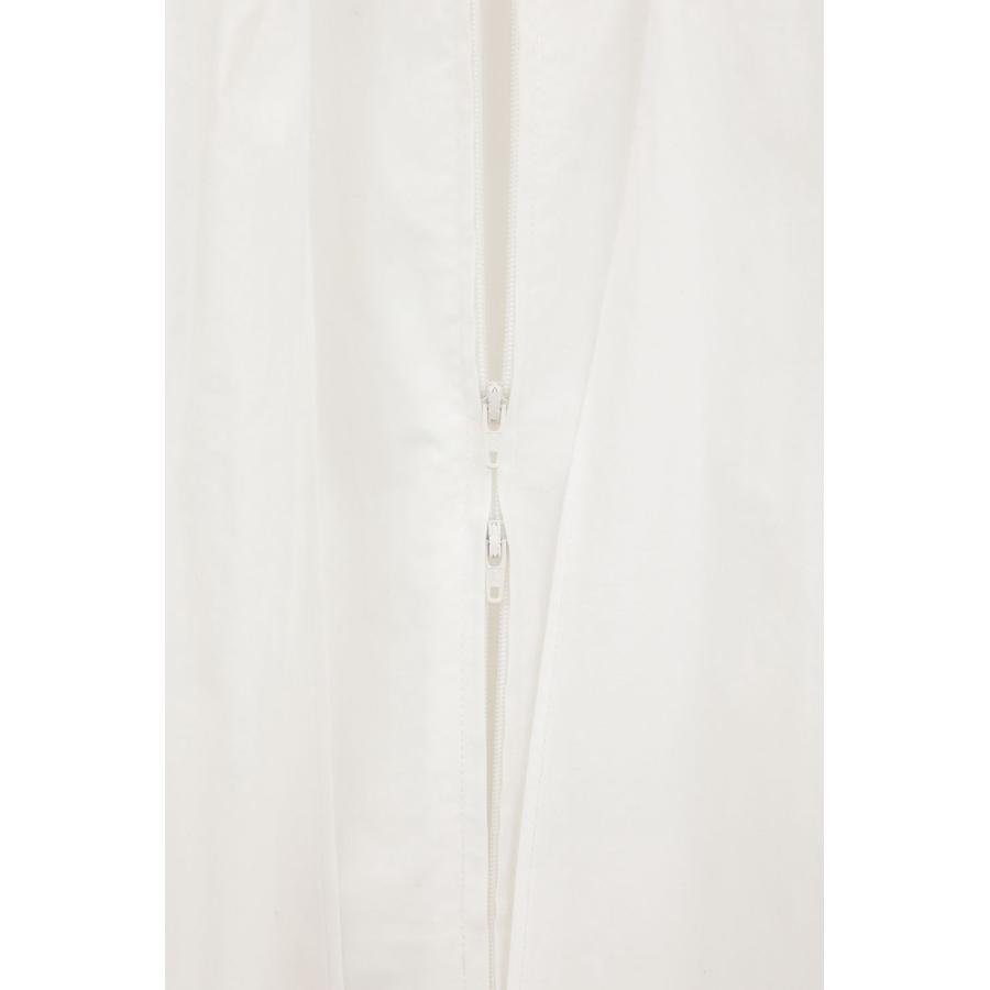 CLANE（クラネ） リボンジップシャツ - RIBBON ZIP SHIRTS - WHITE