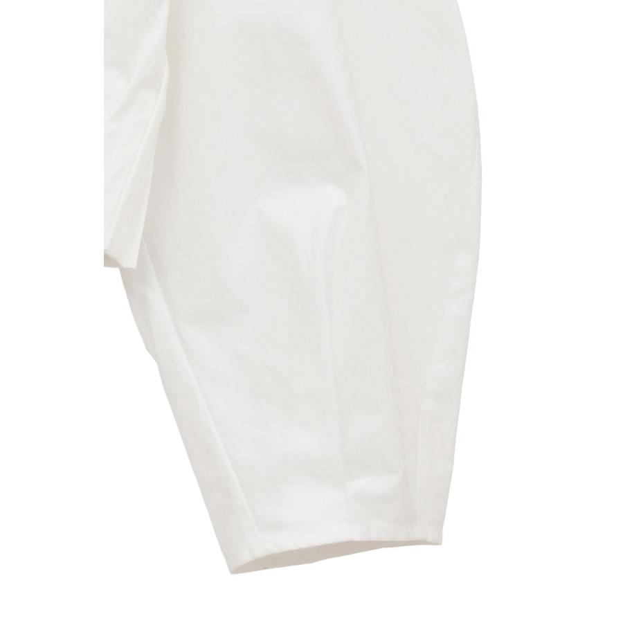 CLANE（クラネ） リボンジップシャツ - RIBBON ZIP SHIRTS - WHITE