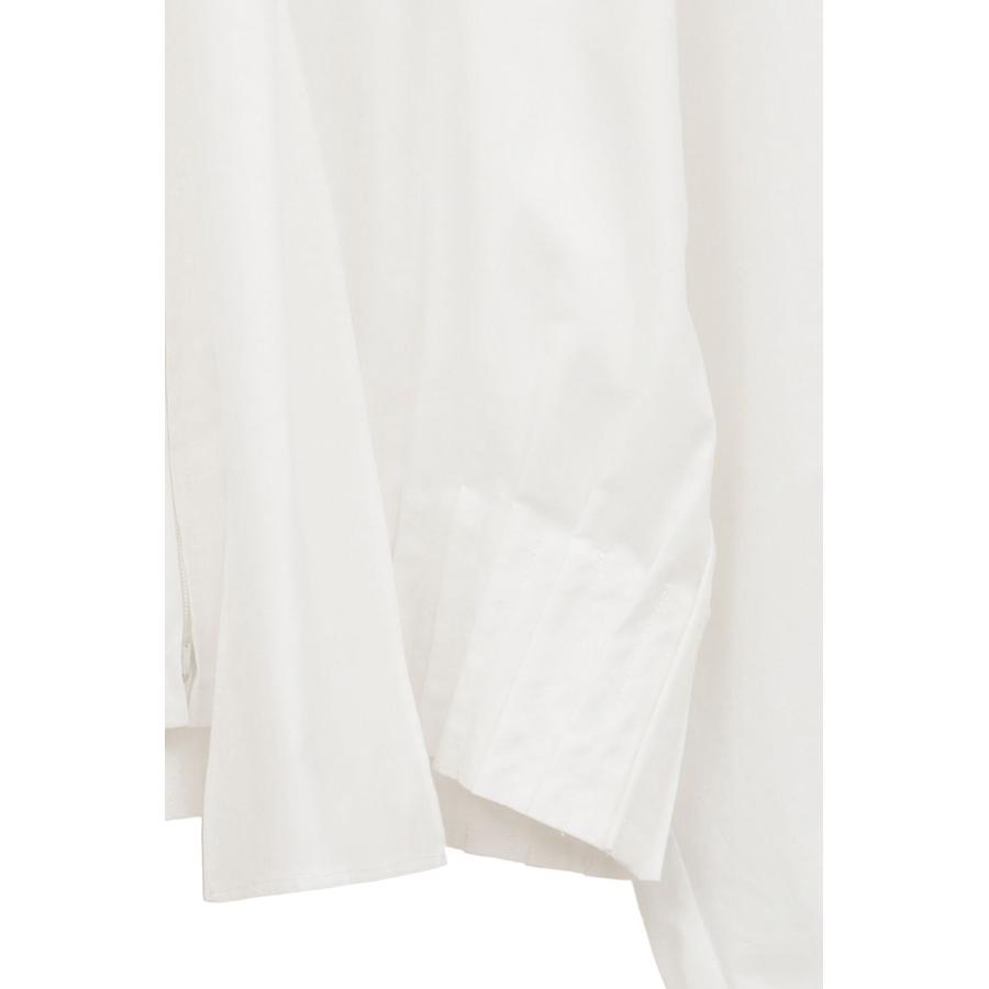 CLANE（クラネ） リボンジップシャツ - RIBBON ZIP SHIRTS - WHITE