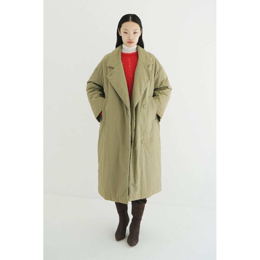 CLANE（クラネ） カラーダウン チェスターコート カーキ - COLOR DOWN