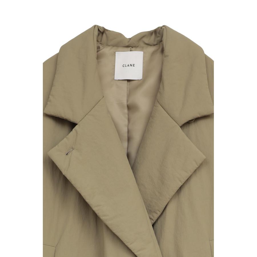 CLANE（クラネ） カラーダウン チェスターコート カーキ - COLOR DOWN