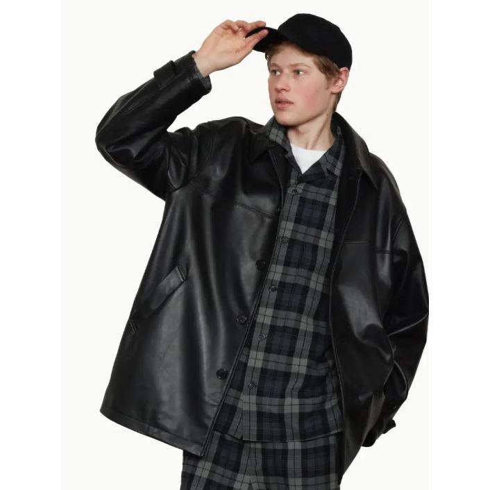 UNIVERSAL PRODUCTS ユニバーサルプロダクツ / レザーカーコート