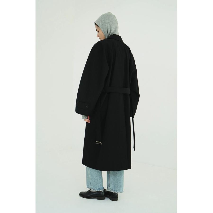 CLANE（クラネ） ステンカラーコート - BULKY LINE STAIN COAT (BLACK