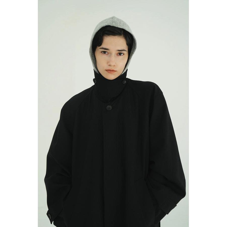 CLANE（クラネ） ステンカラーコート - BULKY LINE STAIN COAT (BLACK