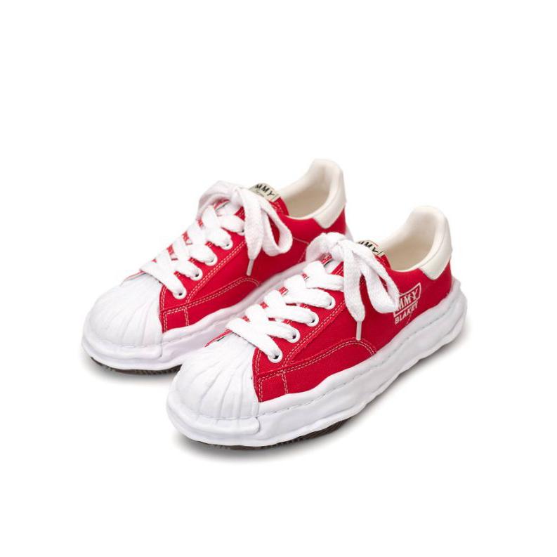 メゾン ミハラヤスヒロ / Maison MIHARA YASUHIRO オリジナルソールスニーカー "BLAKEY / ブレイキー" RED -  OG Sole Canvas Low-top Sneaker -  A08FW735の画像