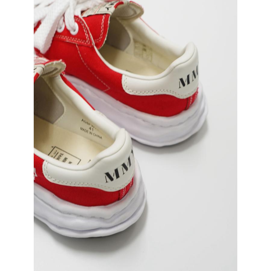 メゾン ミハラヤスヒロ / Maison MIHARA YASUHIRO オリジナルソールスニーカー "BLAKEY / ブレイキー" RED -  OG Sole Canvas Low-top Sneaker -  A08FW735の画像
