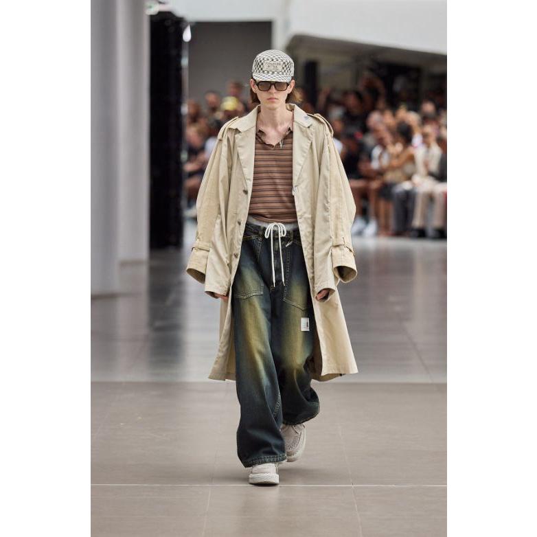 メゾン ミハラヤスヒロ / Maison MIHARA YASUHIRO スウェットパンツ コンバインドデニムパンツ - Sweat Pants Combined Denim Pants (INDIGO)の画像