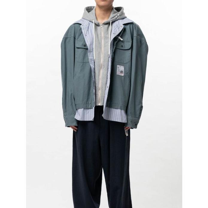 メゾンミハラヤスヒロ⭐️完売品　トリプルレイヤードジャケット Maison MIHARA YASUHIRO - 【25AW】ドッキング トリプル レイヤード