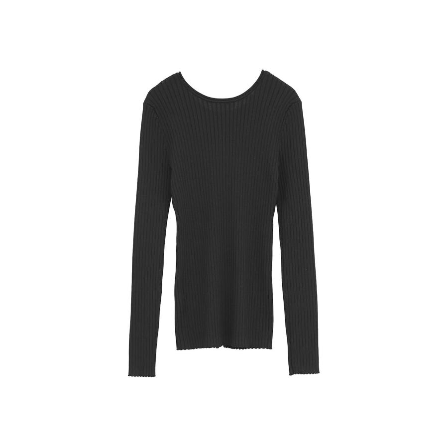 CLANE（クラネ） ダブルフェイスニットトップス - W FACE GOLD BUTTON