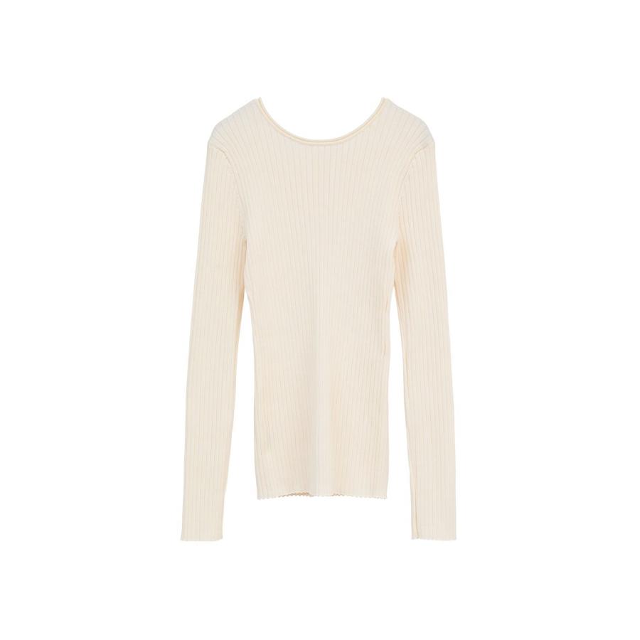 CLANE（クラネ） ダブルフェイスニットトップス - W FACE GOLD BUTTON