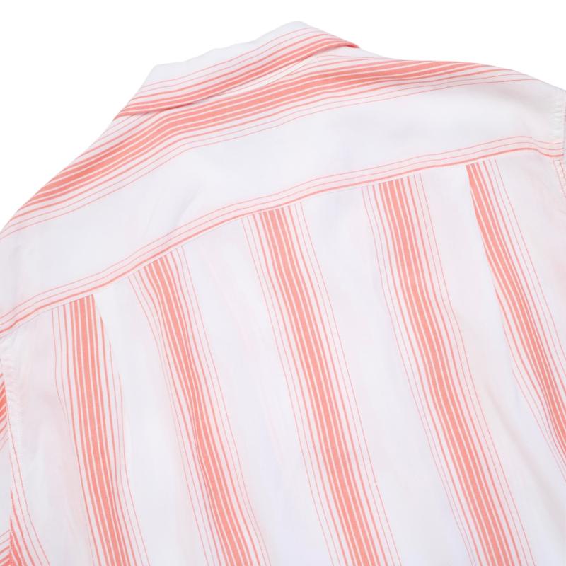 WACKO MARIA ワコマリア STRIPED OPENCOLLAR SHIRT S/S (USED