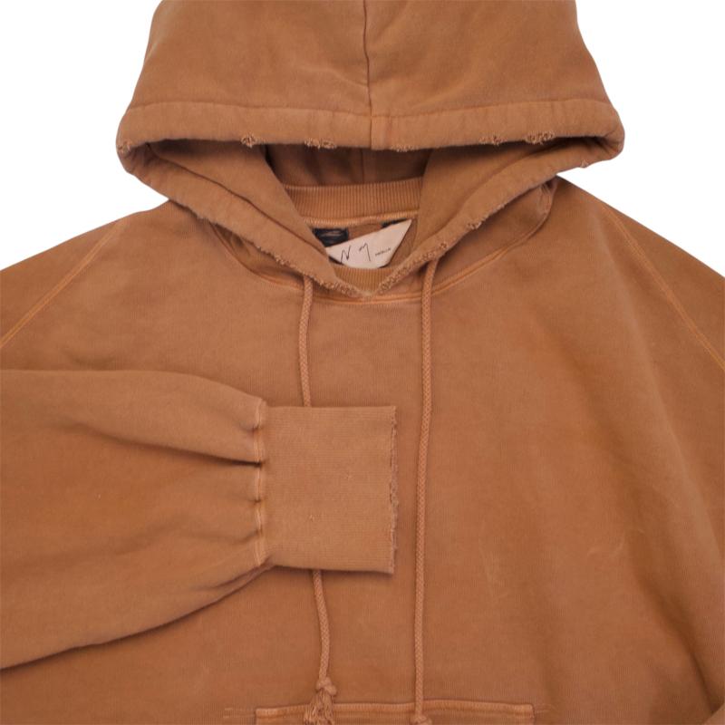 ANCELLM（アンセルム） DYED DAMAGE HOODIE (USED) ダイ ダメージ